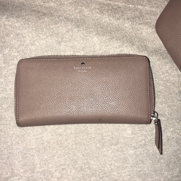 Authentic taupe Kate Spade purse and wallet - Picture 6 of 7